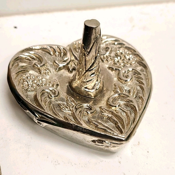 Vintage Godinger silver rings holder 1992